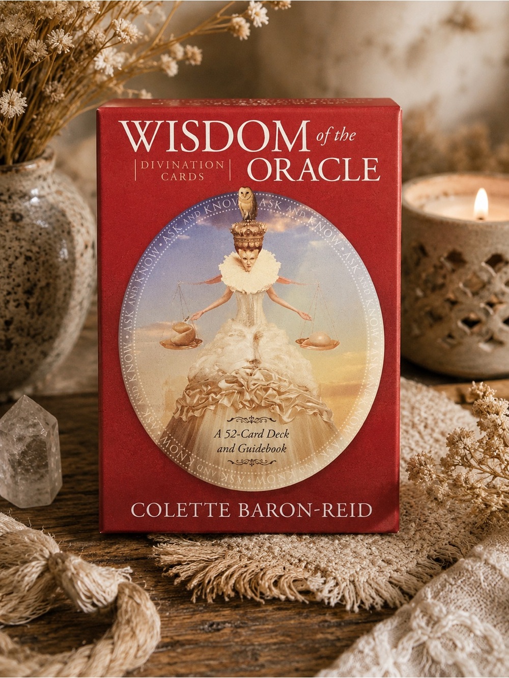 Wisdom of the Oracle Divination Oracle Cards Red Box by Colette Baron-Reid